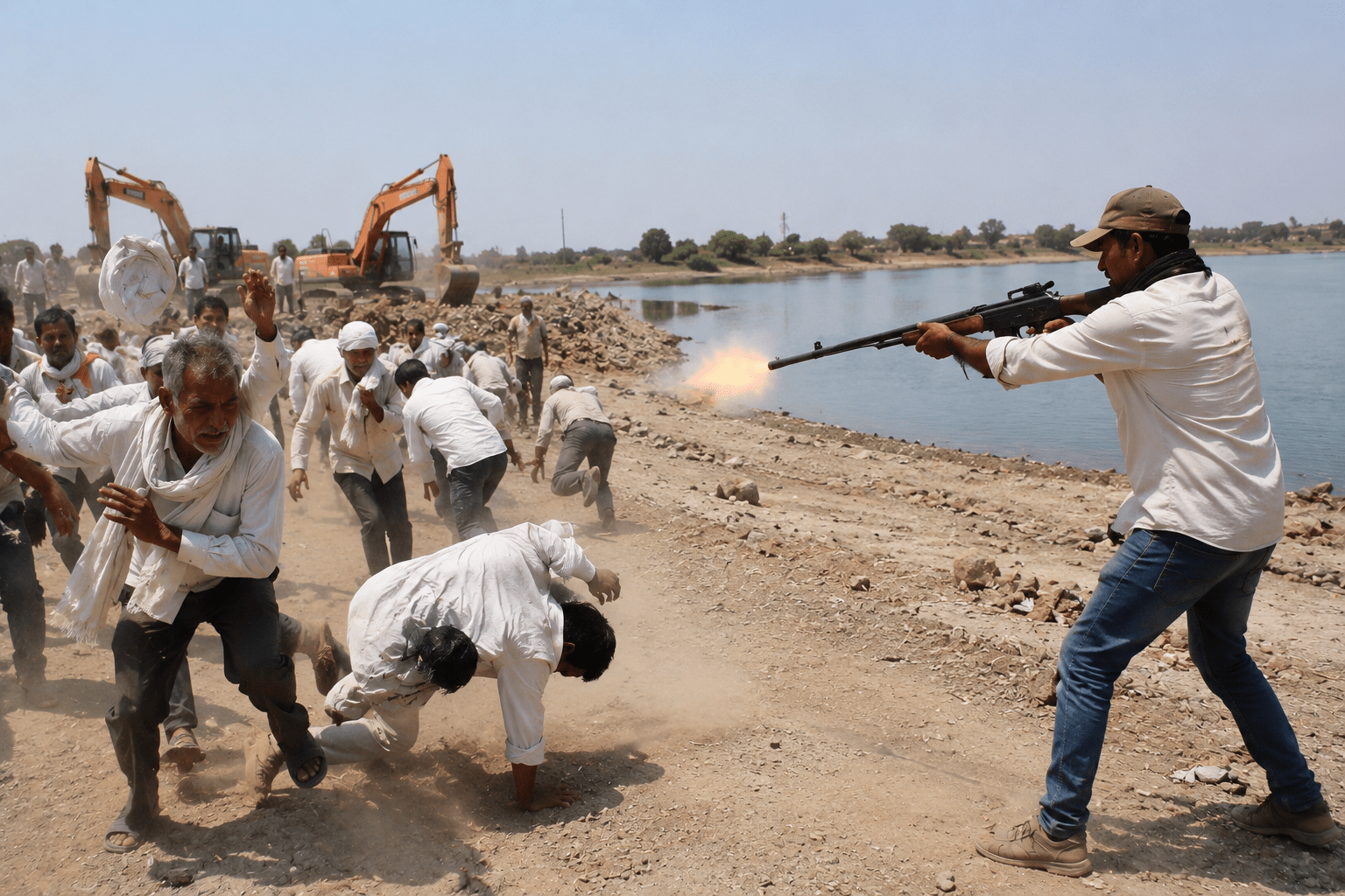 Sand Mafia Attacks and Fires at Farmers Opposing Illegal Mining!