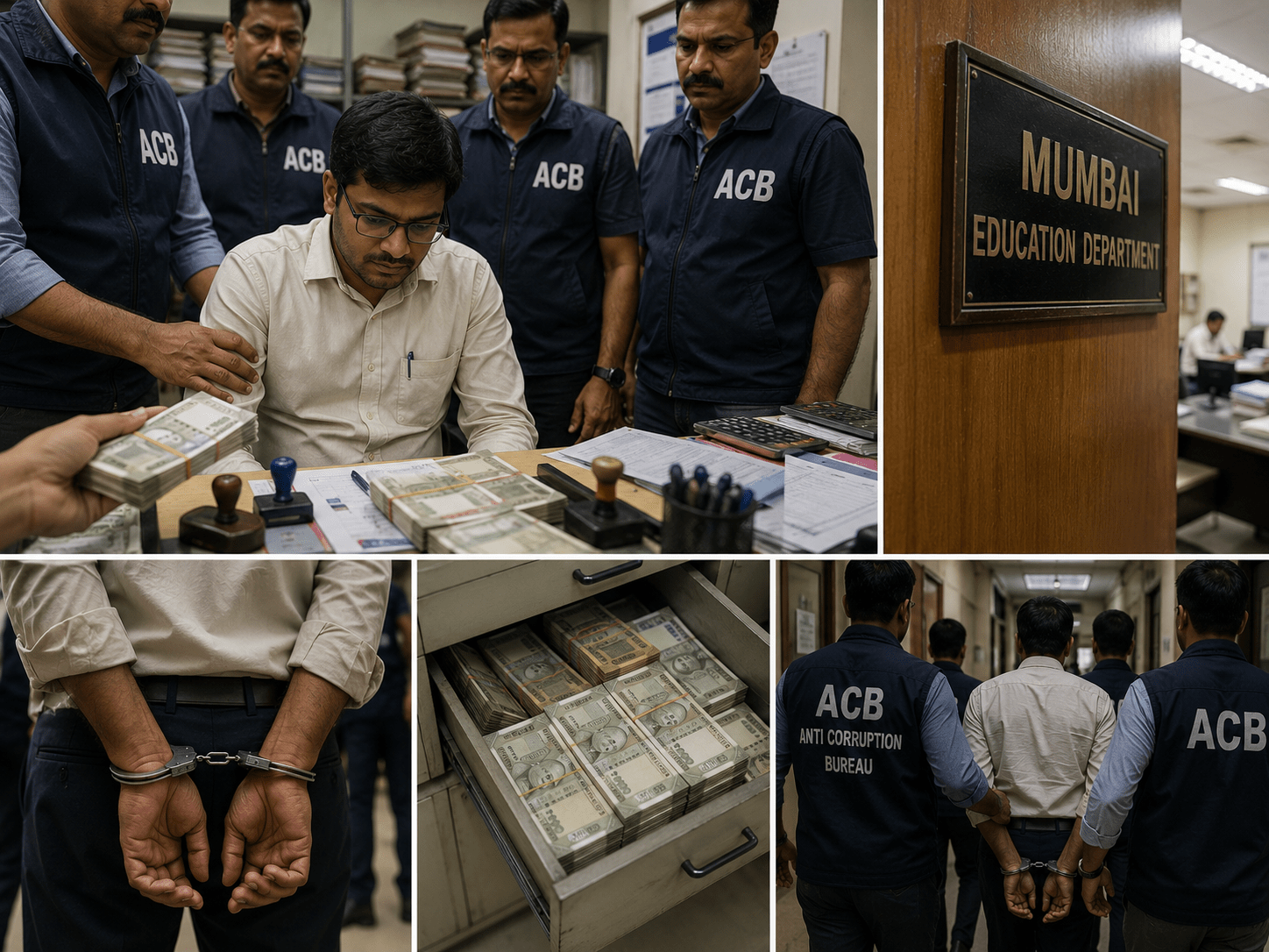 Mumbai Education Dept Shamed! Clerk Rahul Shinde Trapped by ACB While Taking Bribe.