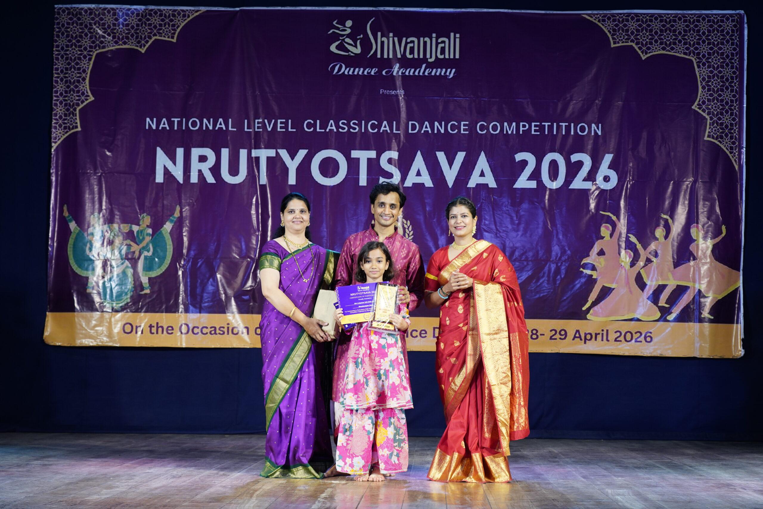 Veerangana Singh from Handewadi, Hadapsar, Clinches First Runner-Up Title at ‘Nrityotsav 2026’