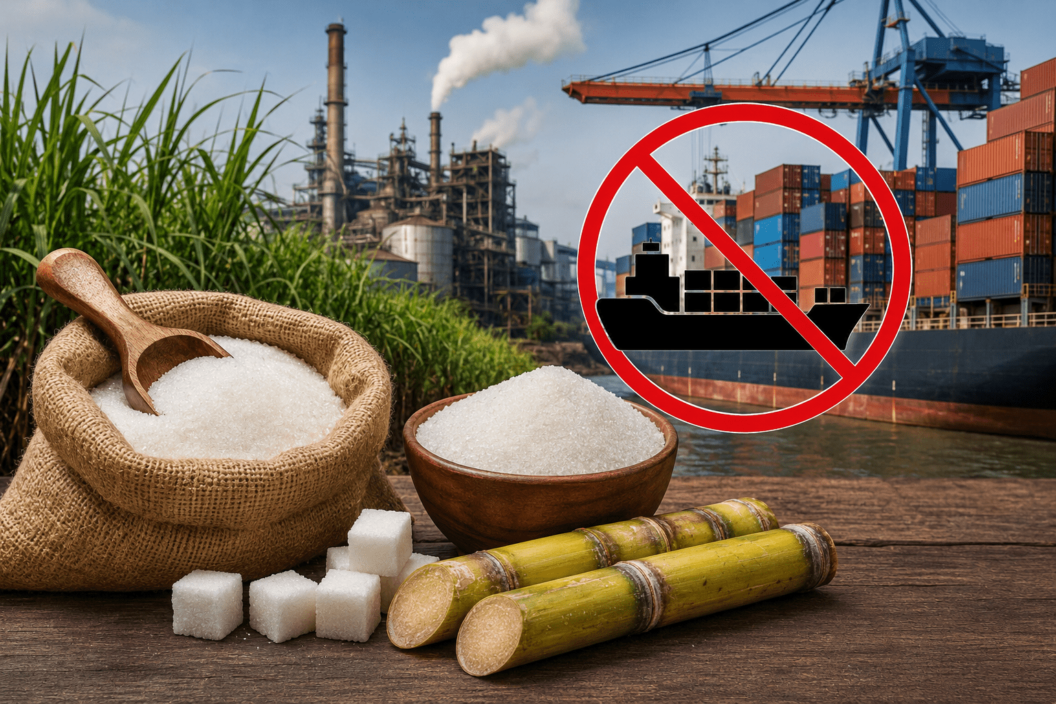 India Bans Sugar Exports Till September 2026 to Control Domestic Prices