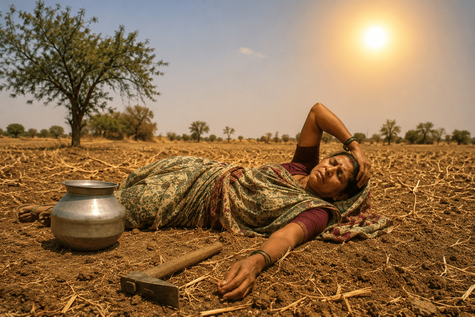 Woman Succumbs to Heatstroke While Working in Solapur Fields