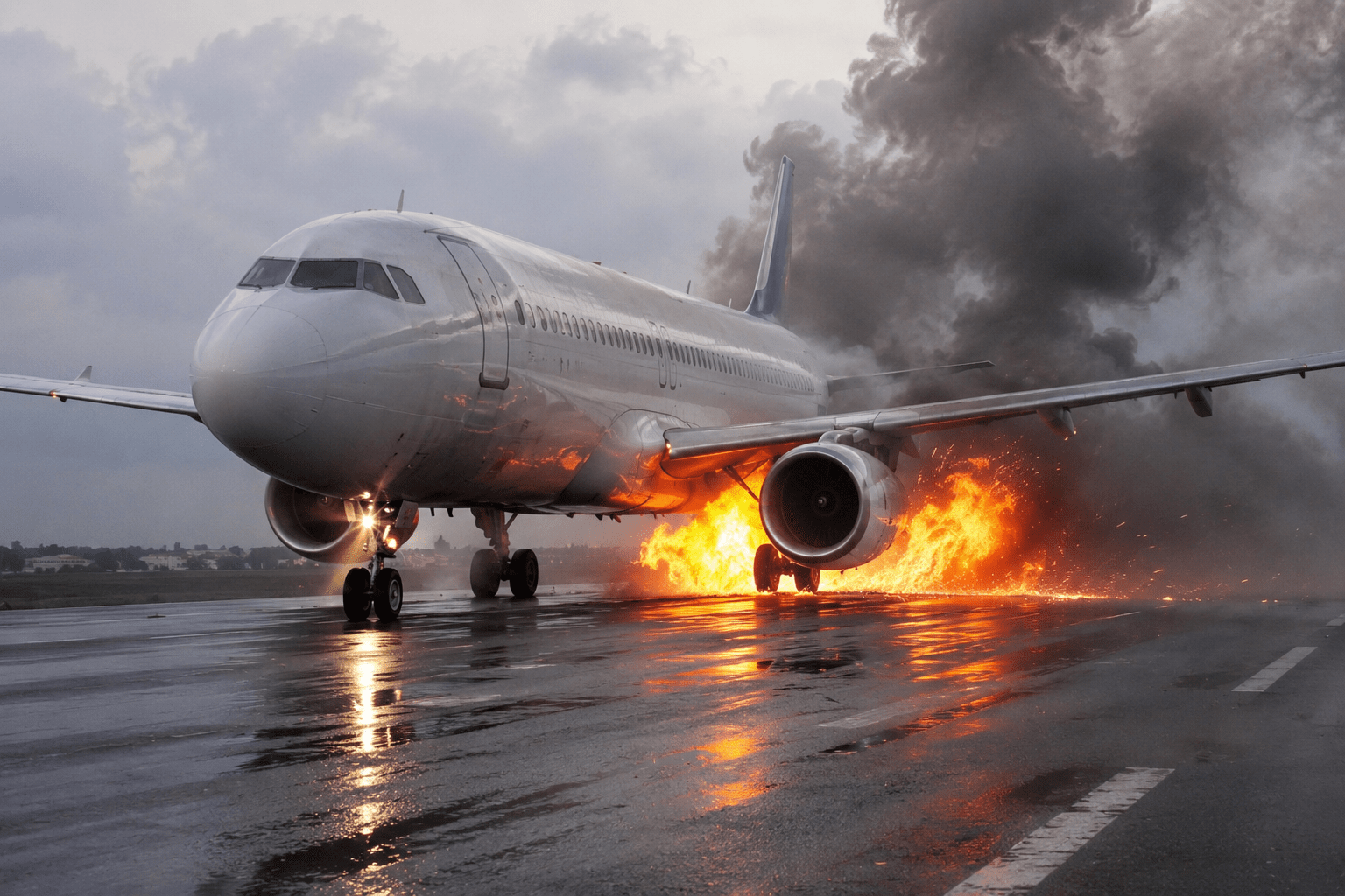 Miraculous Escape in Nepal! Plane Tire Catches Fire During Landing, 289