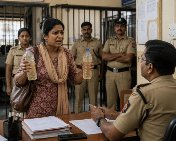 Betrayed by Lover After Leaving Husband: Desperate Woman Reaches Police Station with Petrol Bottles