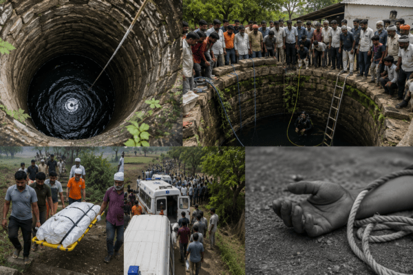 Tragedy in Dhanora: Father and Two Sons Drown in Well During Rescue Attempt; A Heartbreaking Loss for Sambhajinagar!