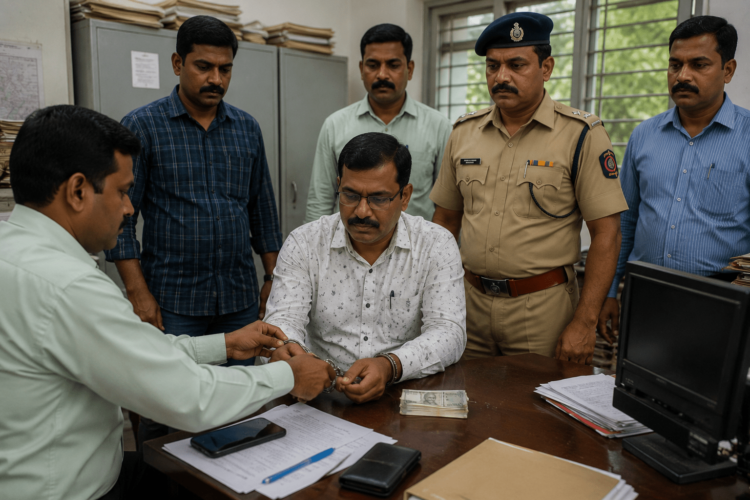 Busted! Amravati Revenue Assistant Caught Red-Handed Taking Rs 1,500 Bribe