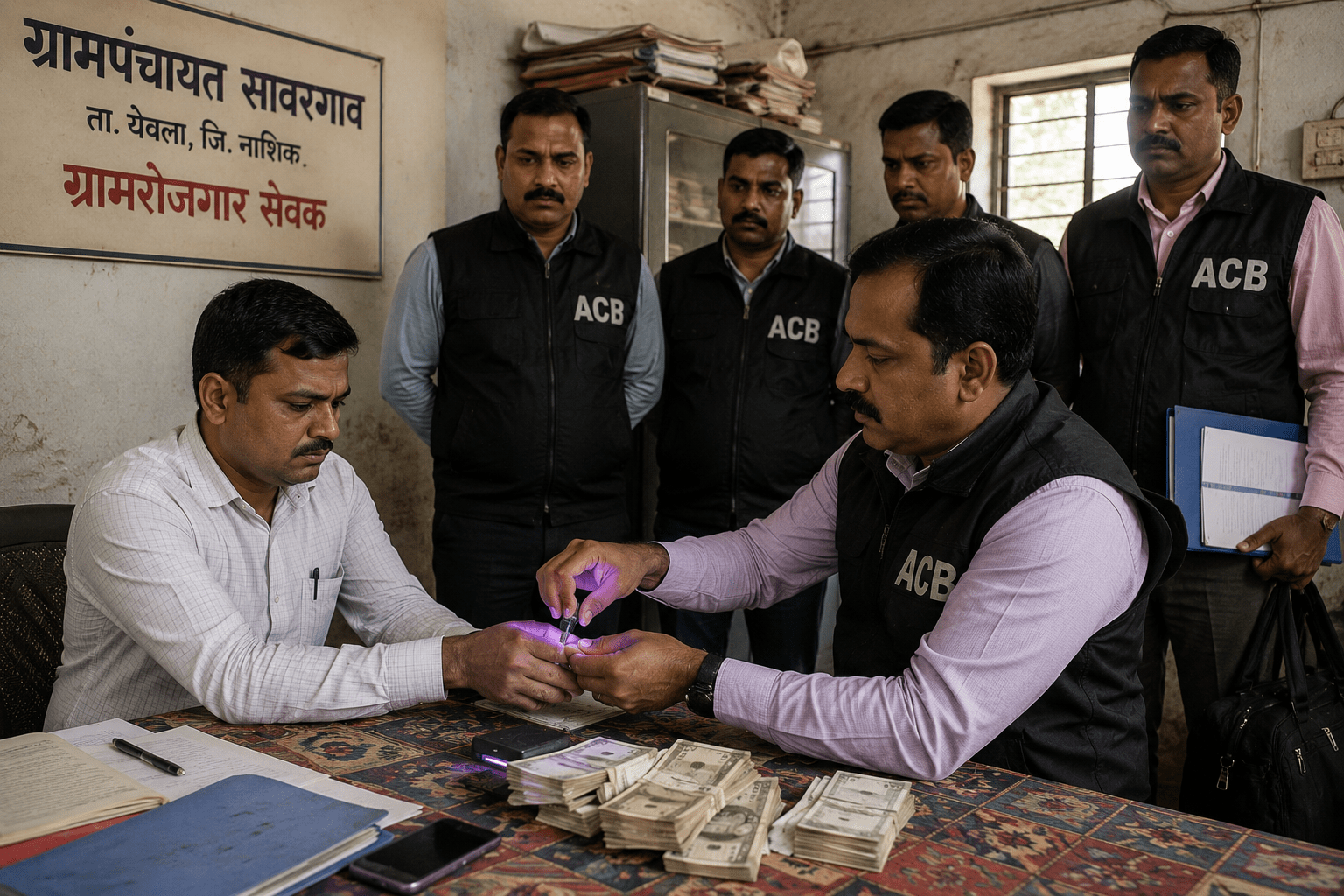 Gram Rozgar Sevak Trapped While Demanding Bribe for 'Gharkul' Housing Approval!