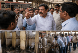 Indapur ST Depot Mess: Minister Fumes Over Lack of Toilets and Drinking Water; Strict Orders Issued!
