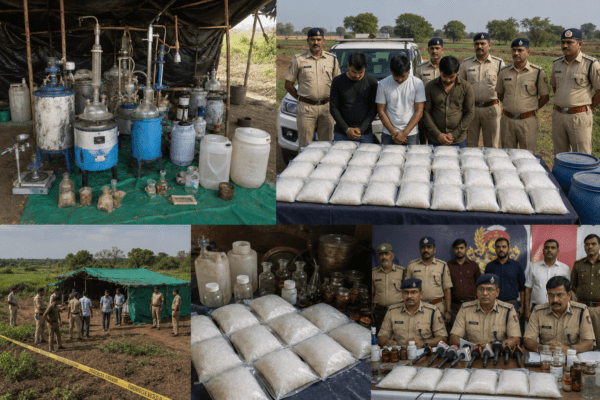 Massive Drug Bust! MD Drugs Worth Rs.21 Crore Seized at MP-Rajasthan Border