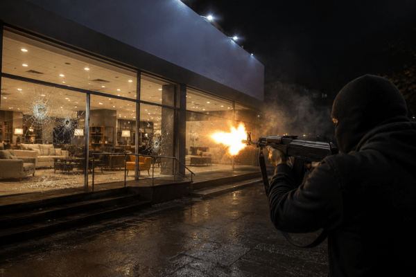 Lawrence Bishnoi Gang Strikes Pune? Shooters Open Fire at AJ Furniture Mall in Pimpri-Chinchwad; High Alert Triggered