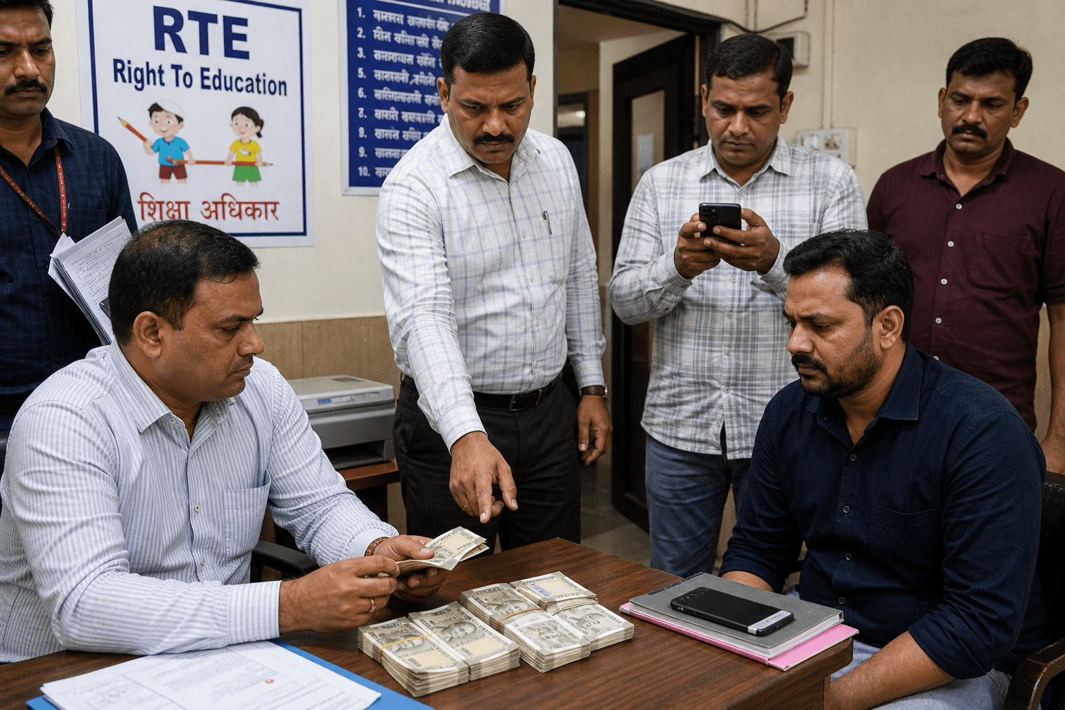 RTE Admission Scam in Pimpri-Chinchwad: Agent Caught Red-Handed by ACB While Taking Rs.40,000 Bribe