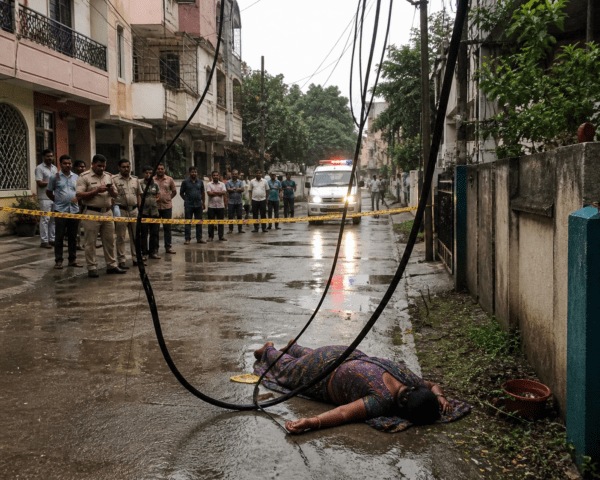 Death Trap in Pimpri: Dangling Cable Claims Woman's Life; When Will the Administration Wake Up?