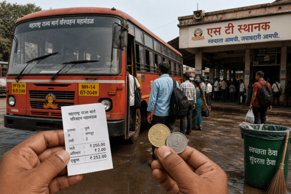 MSRTC Travel to Get Costlier: Passengers to Pay Extra 'Cleanliness Surcharge' for Better Bus Stands
