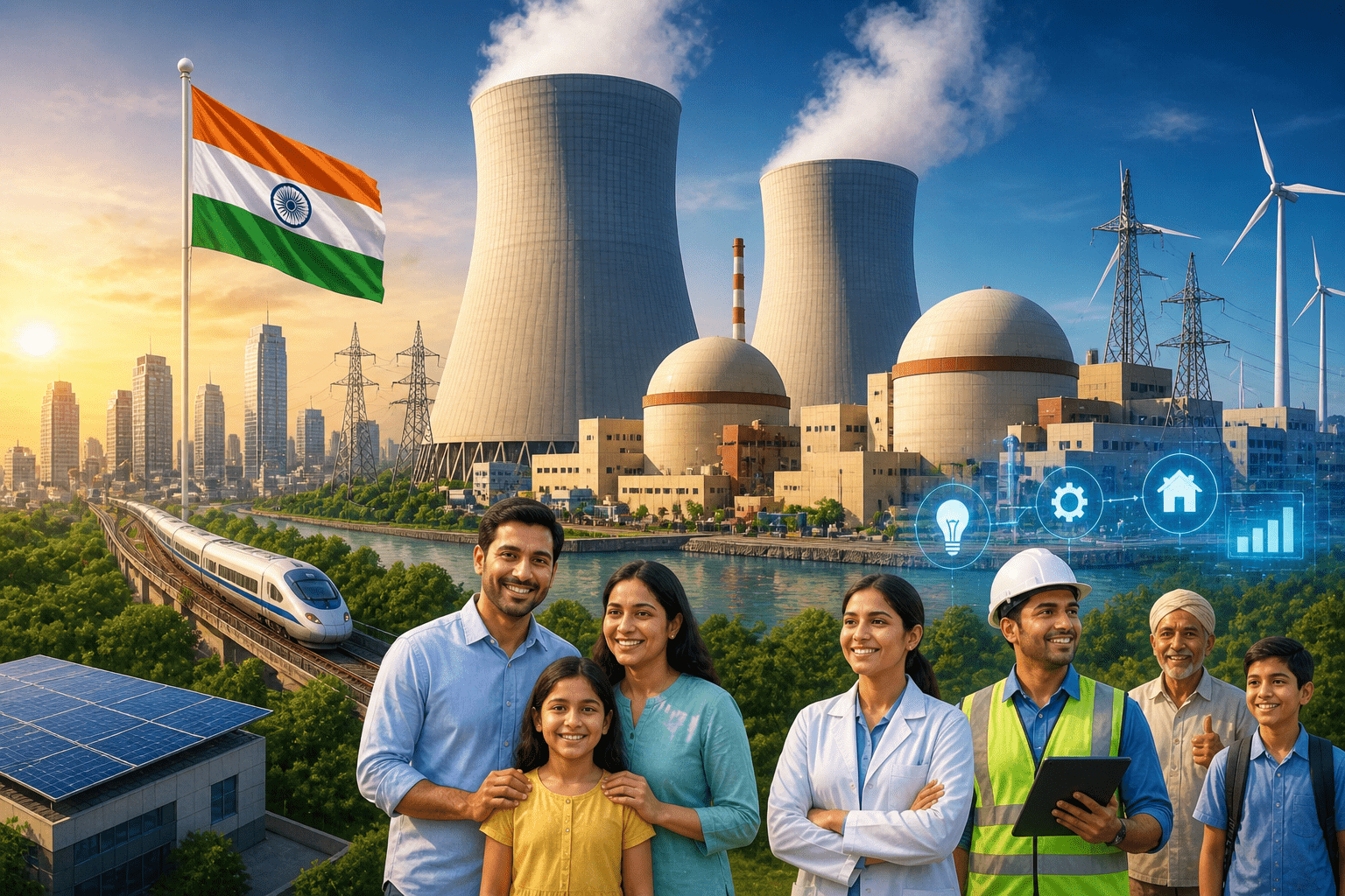 India Aims for 100 Gigawatts of Nuclear Power to Ensure Energy Security