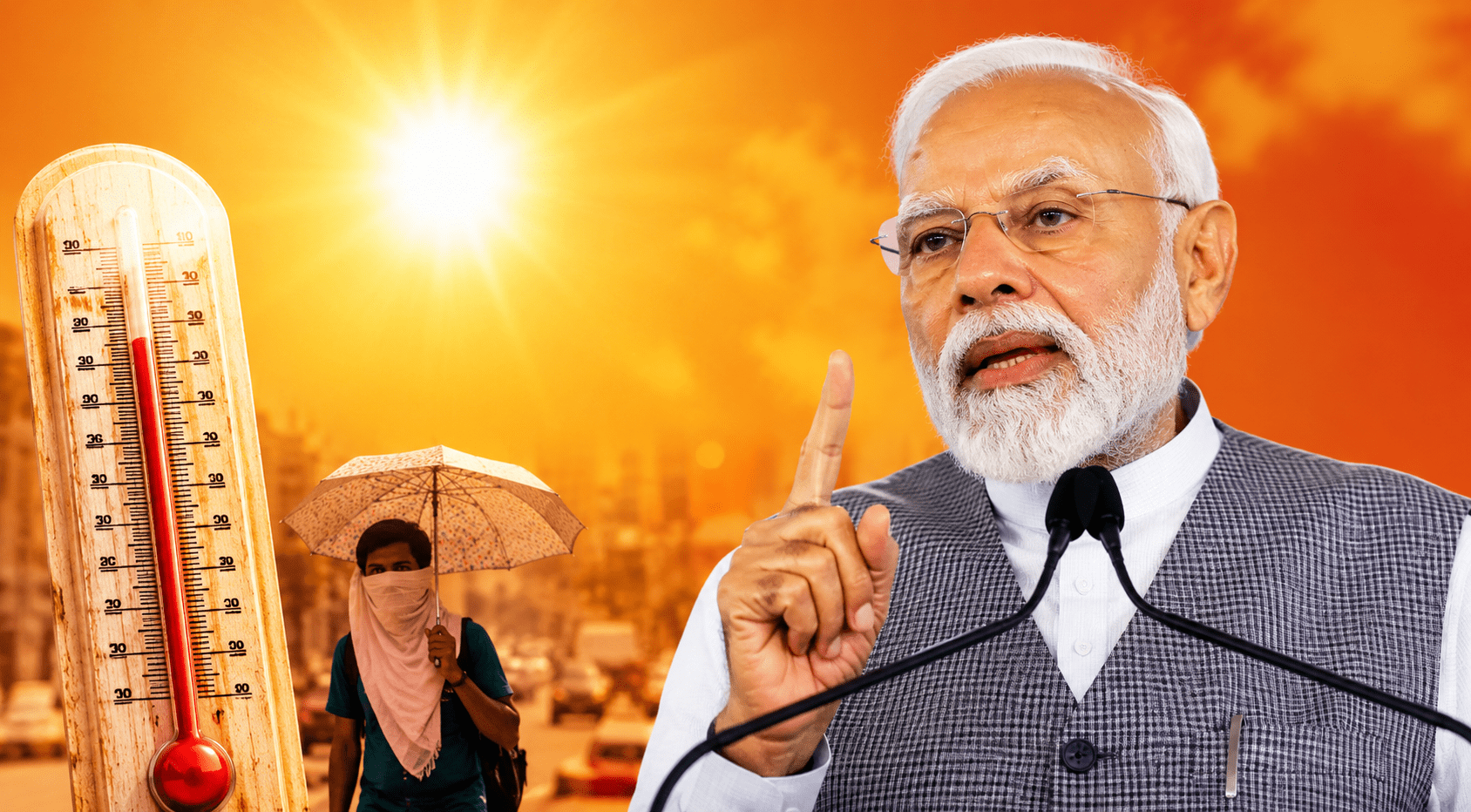 PM Modi Issues Urgent Heatwave Alert: Stay Hydrated and Take Precautions as Temperatures Cross 45°C!