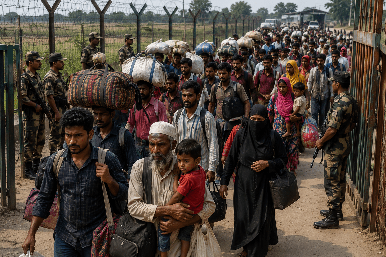Reverse Exodus at West Bengal Border: Why Hundreds of Undocumented Migrants are Fleeing Back to Bangladesh!
