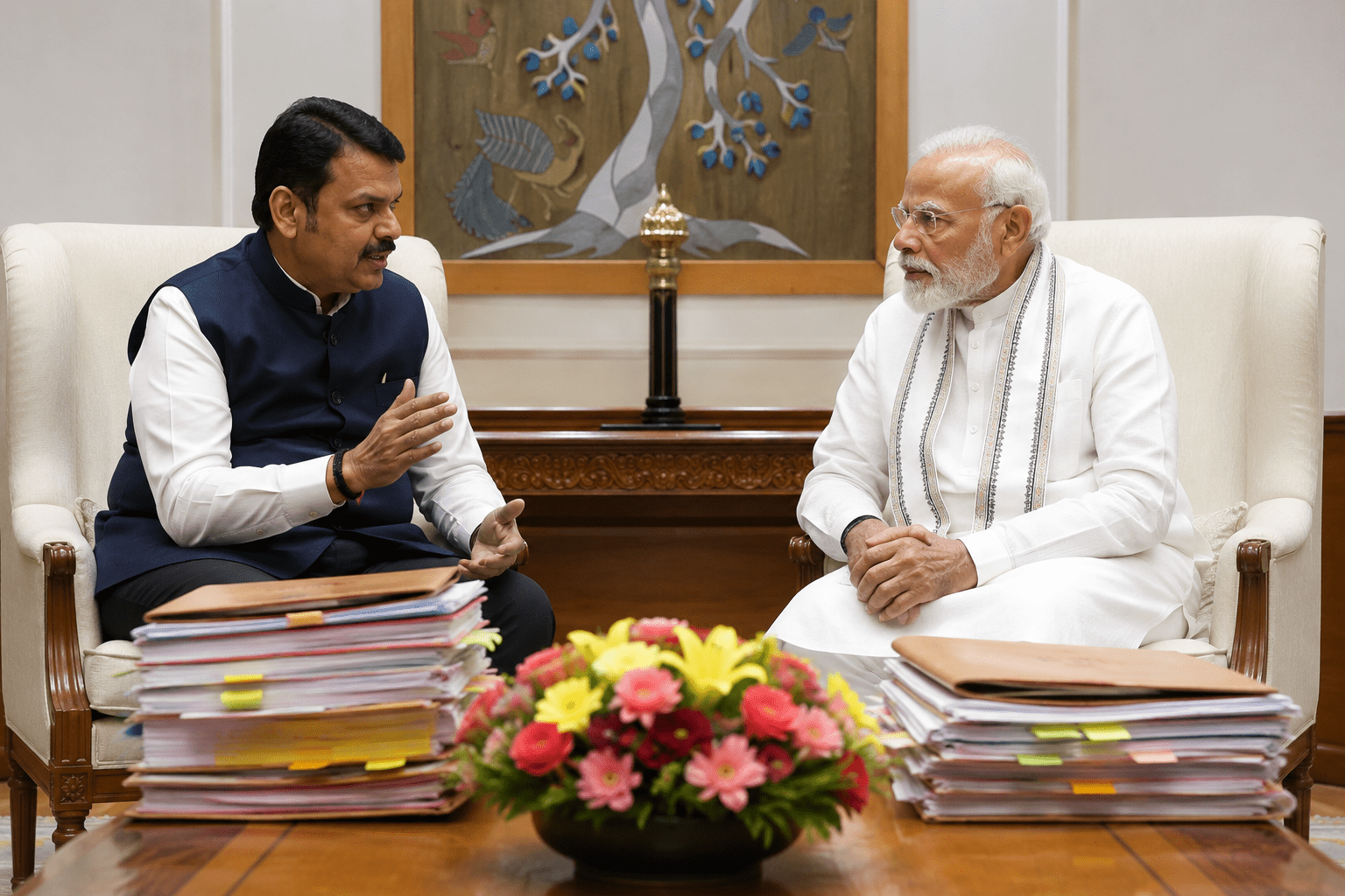 High-Voltage Meeting with PM Modi Over Maharashtra’s Major Development Projects!