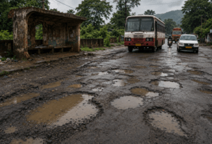 Potholes and Neglect: Commuters and Devotees Struggle on the Damaged Ashtavinayak Highway!