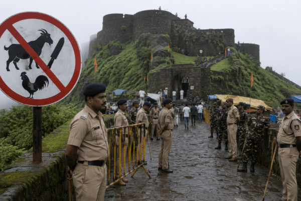 Strict Curbs at Vishalgad Fort: Administration Bans Animal Sacrifice During Urus and Bakri Eid to Protect Heritage!
