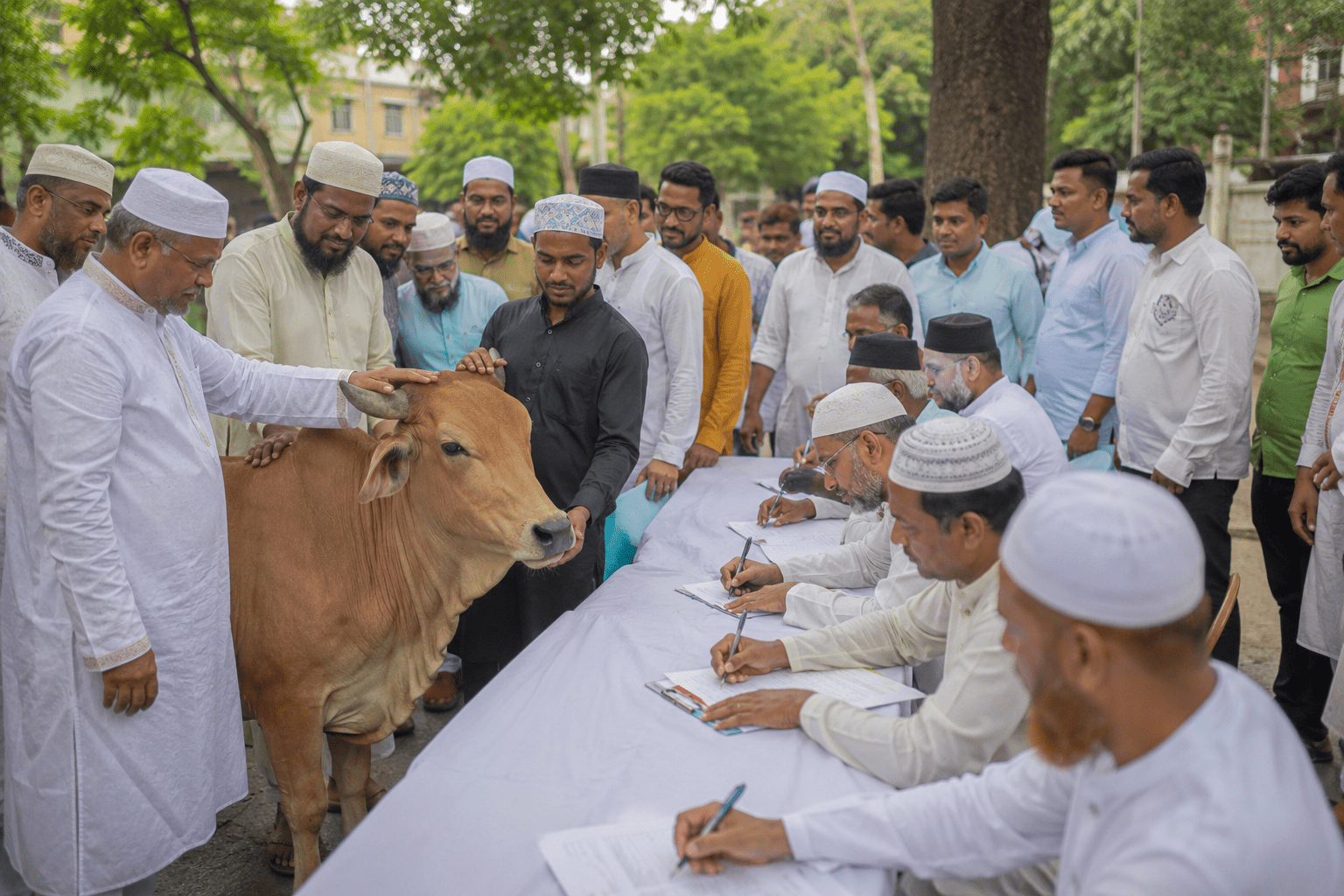 Muslim Community Joins Signature Campaign for Cow Protection, Pledging No Slaughter on Eid!