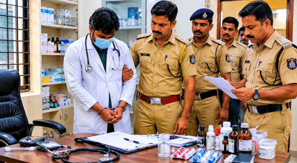 Fake Doctor Exposed in Pune: Yavat Police Arrests Man Playing with Patients' Lives in Kasurdi.