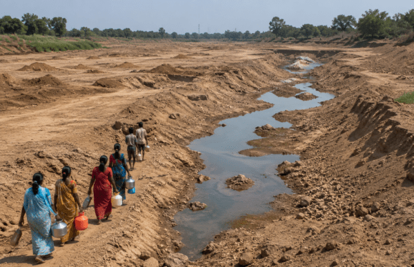 Jalna Water Crisis: Dudhna River Dries Up Due to Illegal Sand Mining