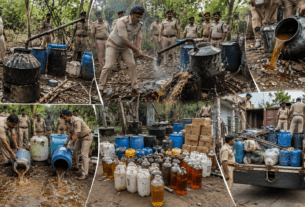 Police Finally Wake Up: Illegal Liquor Dens Demolished in Uruli Kanchan After Recent Poisonous Hooch Tragedy.