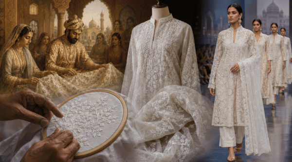 The Timeless Elegance of Chikankari: From Mughal Courts to the Global Fashion Stage.
