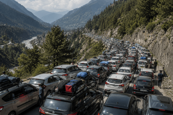 Heatwave chaos: Tourist rush to hills triggers massive traffic jams from Himachal to Uttarakhand; 8 hours for a 50 km journey!