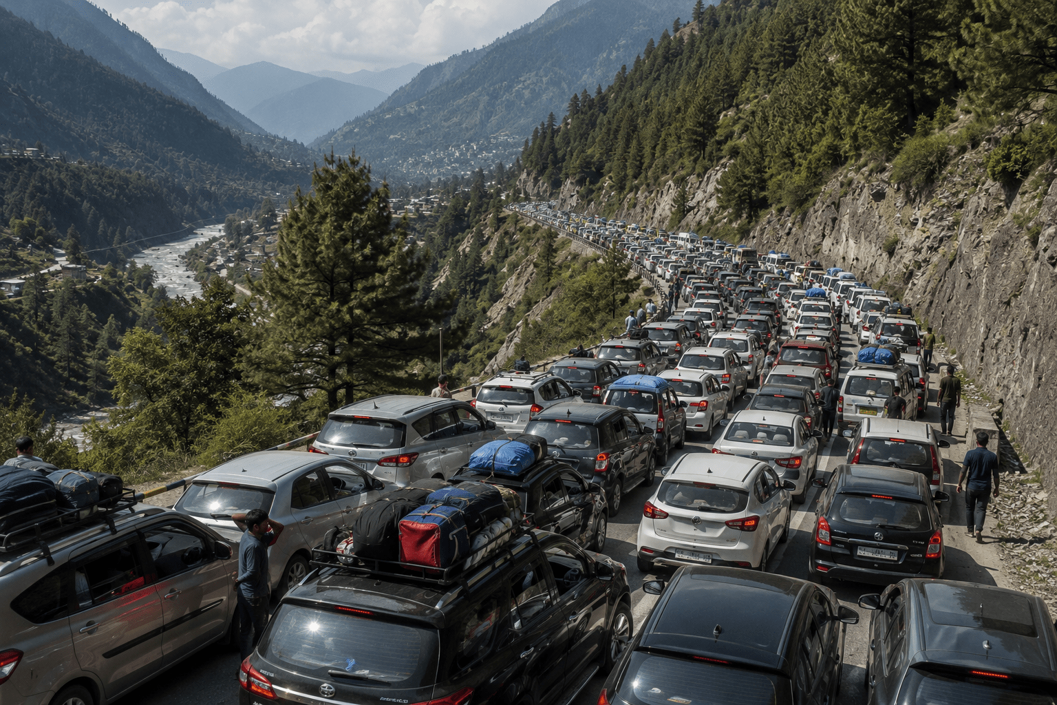 Heatwave chaos: Tourist rush to hills triggers massive traffic jams from Himachal to Uttarakhand; 8 hours for a 50 km journey!
