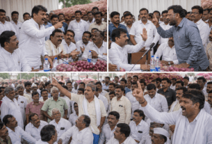 Political Clash in Chakan: Farmers' Meeting Over Onion Prices Turns into a Battleground!
