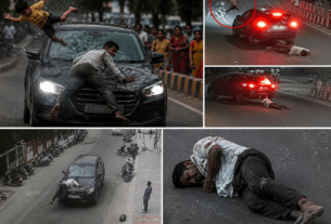 Hyderabad Horror: Child Thrown Off, Father Dragged for 2 KM on Car Bonnet in Brutal Hit-and-Run Case