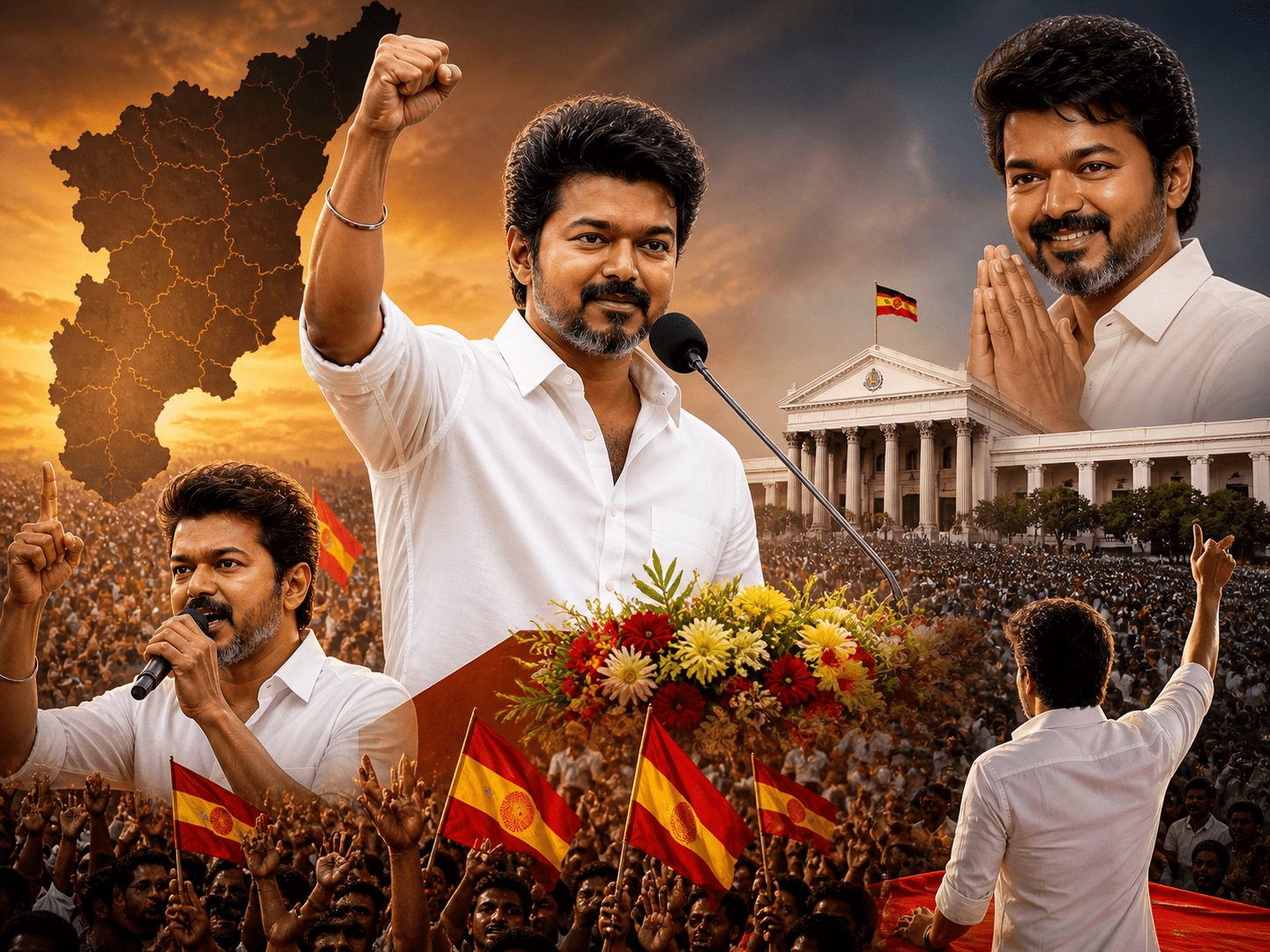 Vijay’s TVK Emerges as Single Largest Party, Reshaping State Politics!