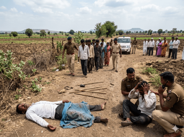 Farmer Beaten to Death with Sticks Over Land Dispute; Brother Critically Injured, 8 Detained! 