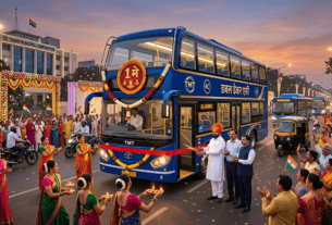 Thane’s New Pride: City Gets Its First TMT Double-Decker AC Bus This Maharashtra Day!