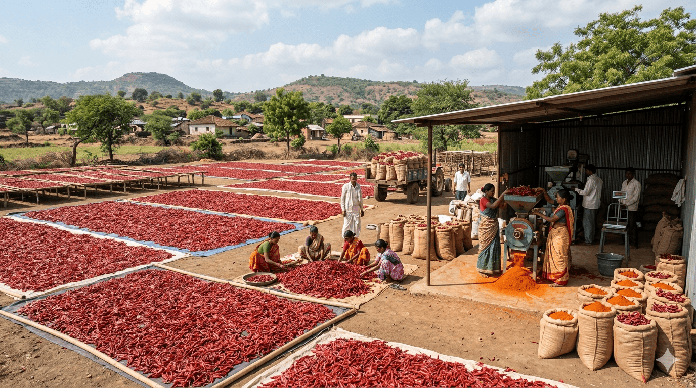 How the Agarwal Family Earns Rs80 Lakhs Annually from Chili Processing