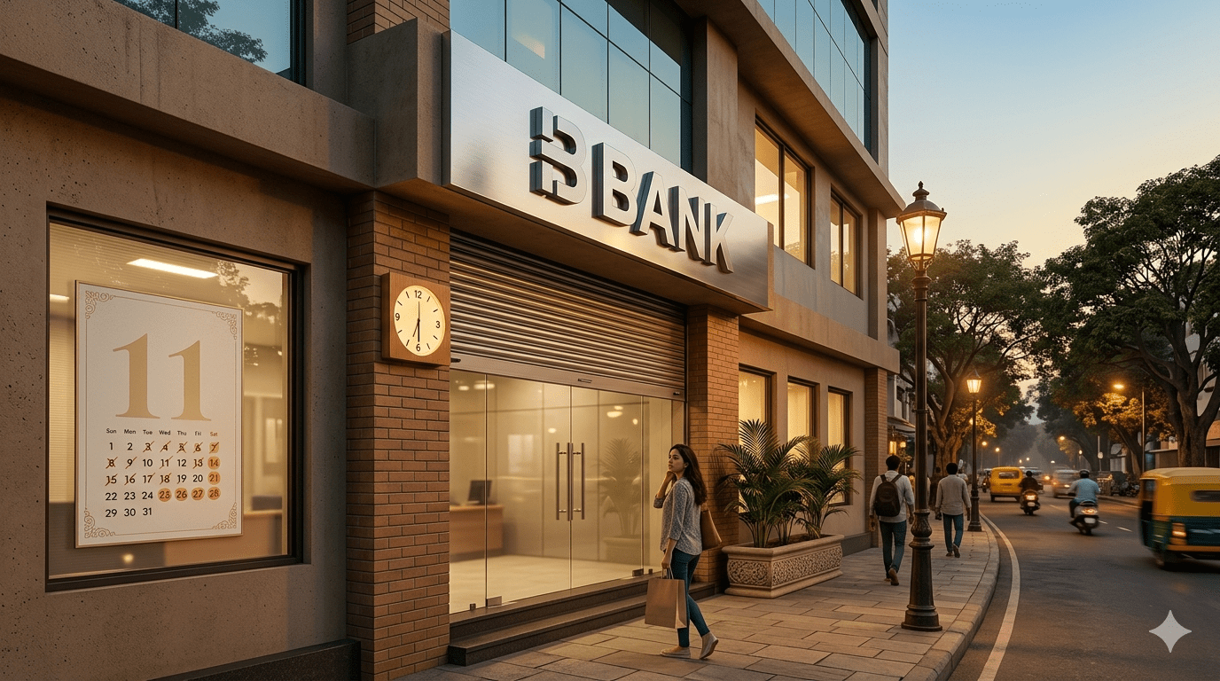 Banks to Remain Closed for 11 Days; Plan Your Transactions in Advance!