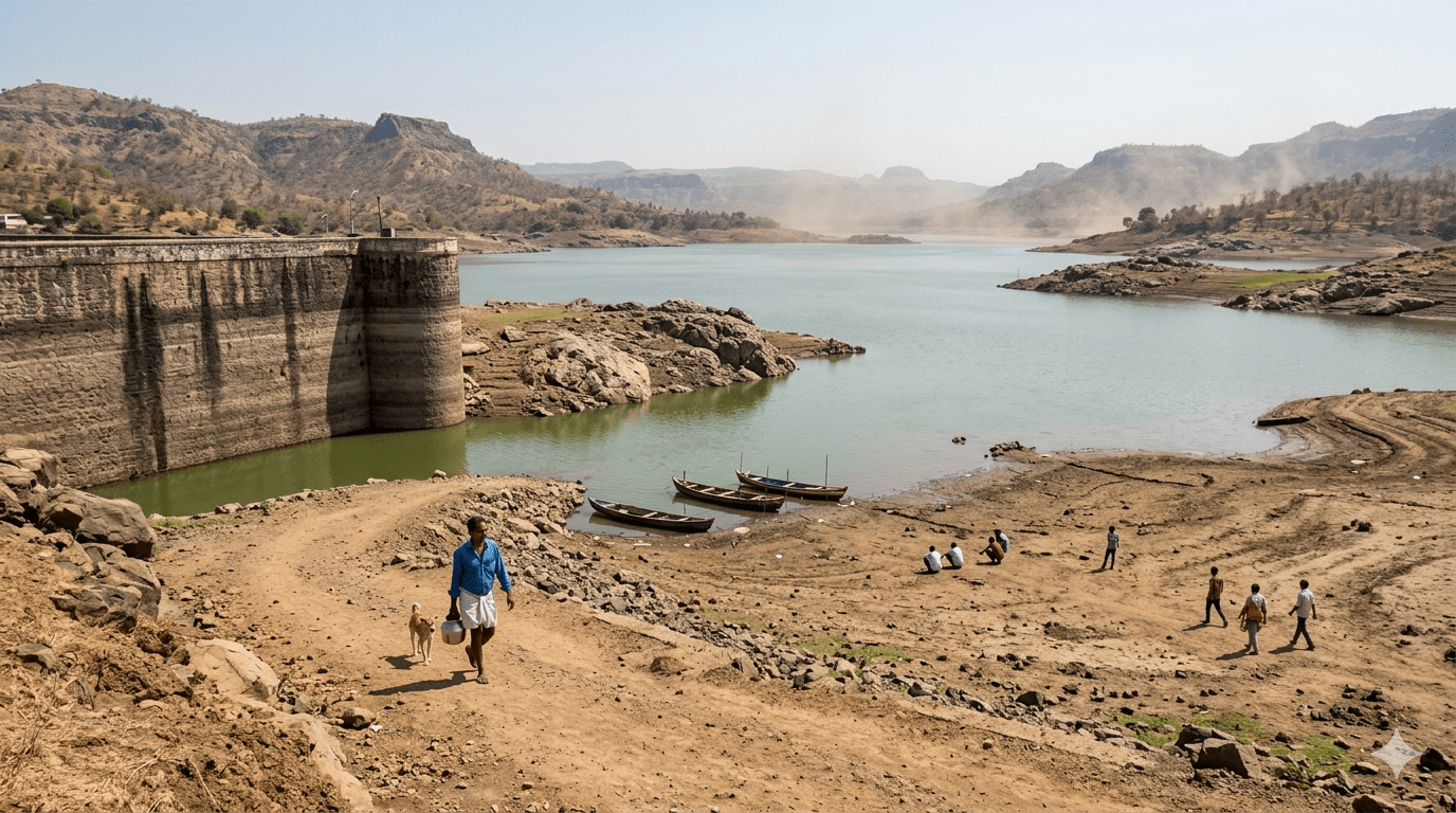 Total Storage Drops to 35%, Gangapur Dam at 47%
