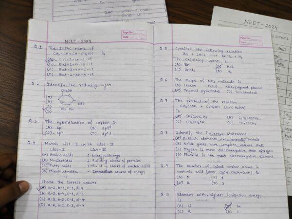 NEET Paper Leak Horror: Handwritten Exam Questions Found in Students' Notebooks, Shocking Evidence Seized!
