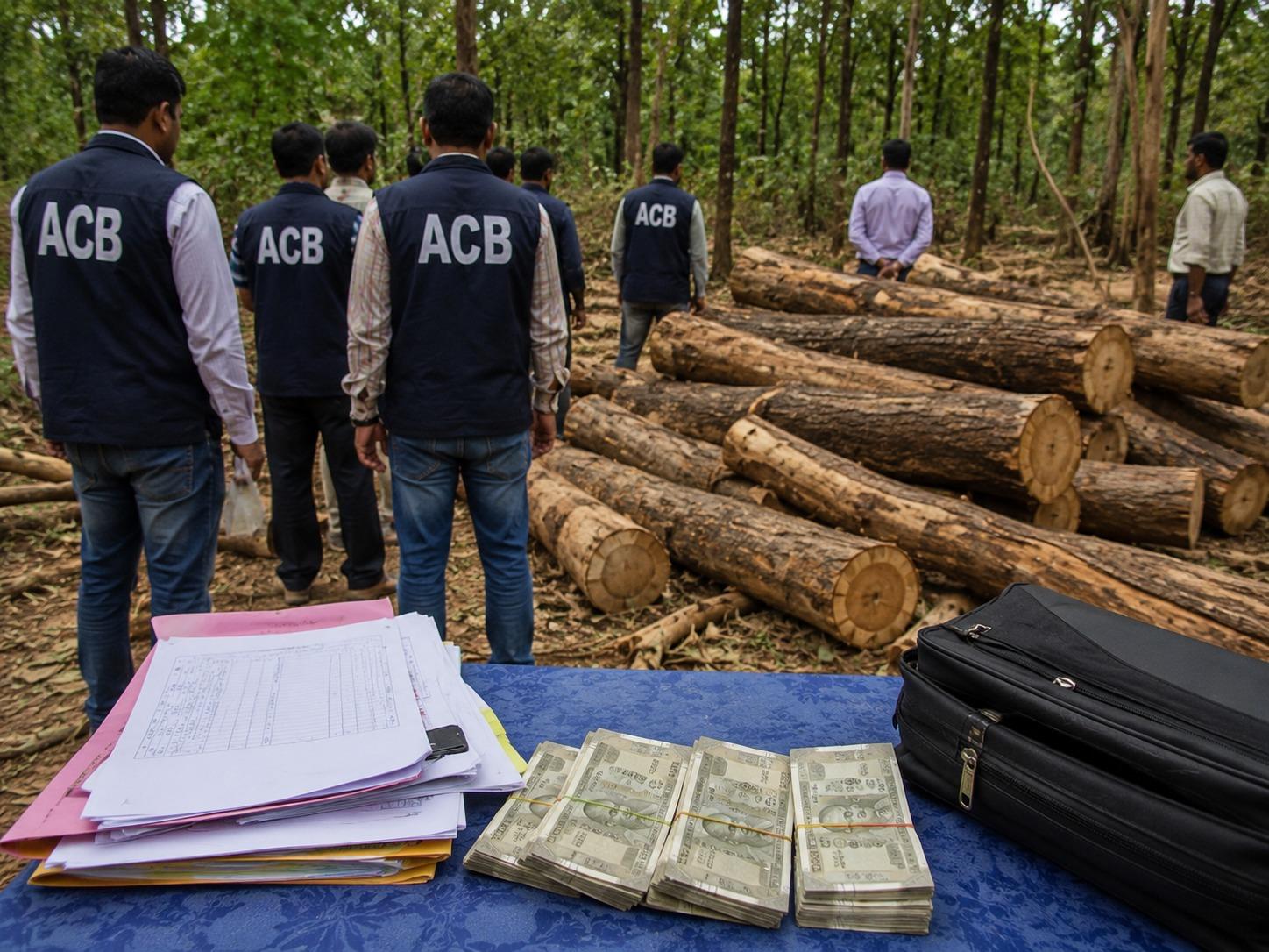 Vidarbha Forest Corruption: 8 Arrested by ACB for Accepting Bribe to Clear Teak Wood Felling Permits!
