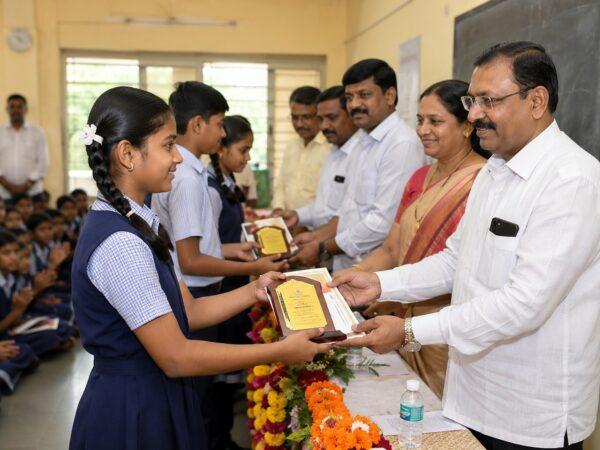 : Barshi Schools Celebrate Academic Excellence: Meritorious Students Honored in Grand Ceremony!