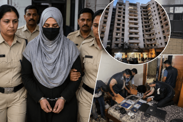 Nashik TCS Scam: Mastermind Nida Khan Detained from MIM Leader's Flat in Sambhajinagar