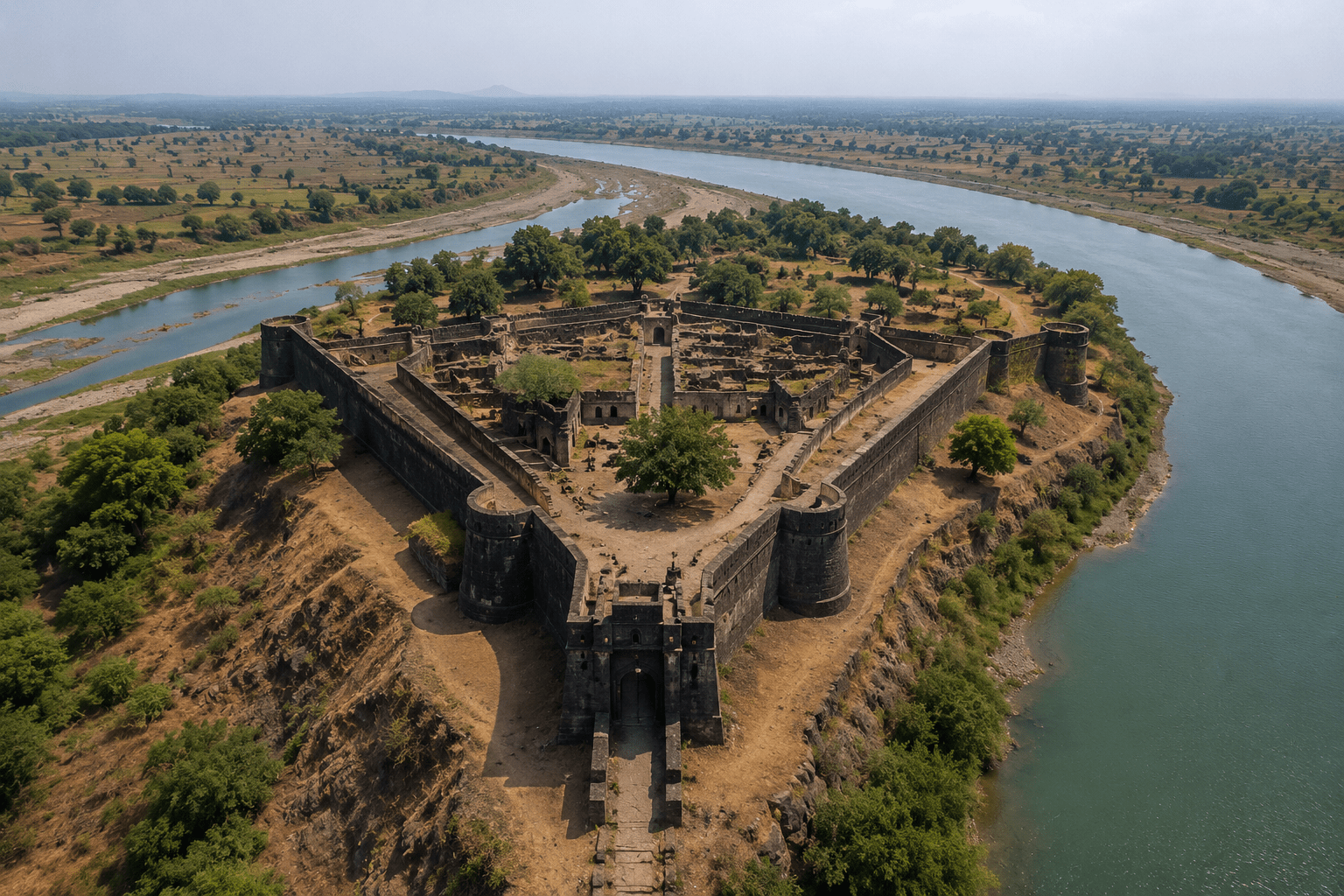 Explore the Magnificent Triangular Riverside Fortress and Pride of Khandesh!