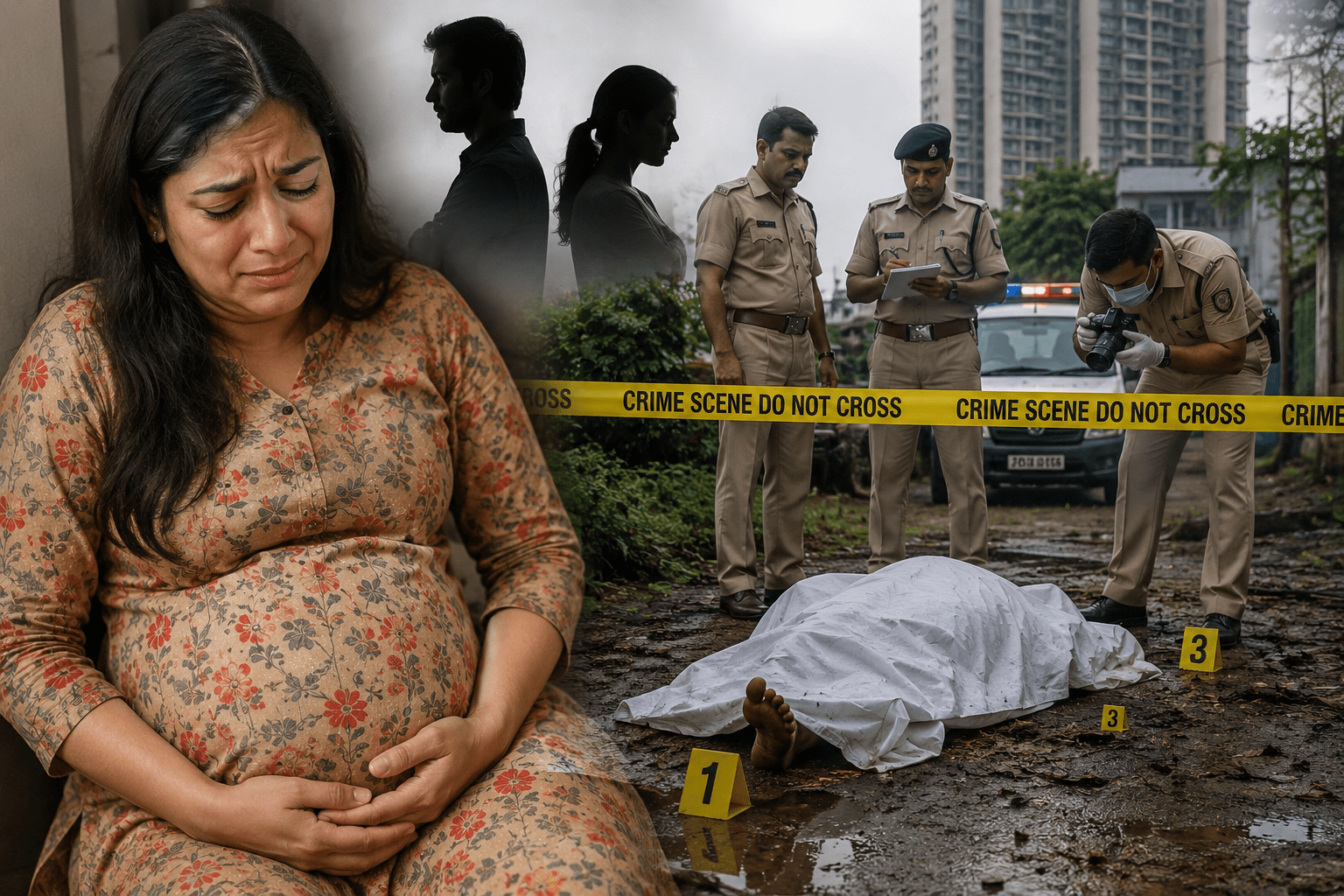 Husband Kills Pregnant Wife with Help of Minor Girlfriend in Navi Mumbai Over Extra-Marital Affair