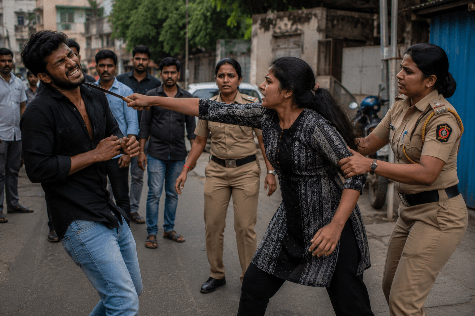 Woman Attacks Youth with Sharp Weapon in Vishrantwadi; Accused Arrested