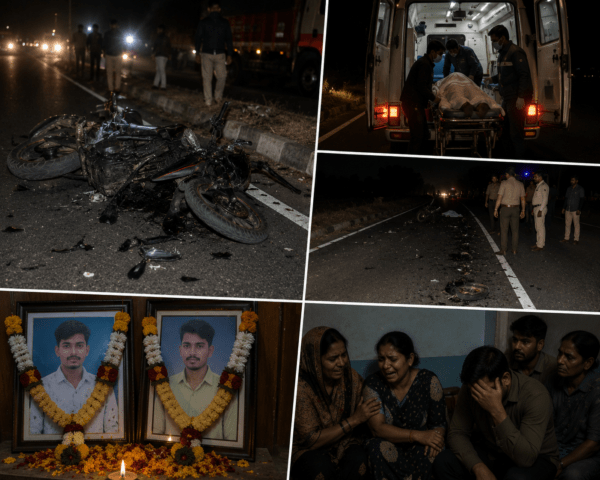 Tragedy on Way Back: Two Killed in Gruesome Bike Accident Near Beed's Kolgaon After Attending Wedding
