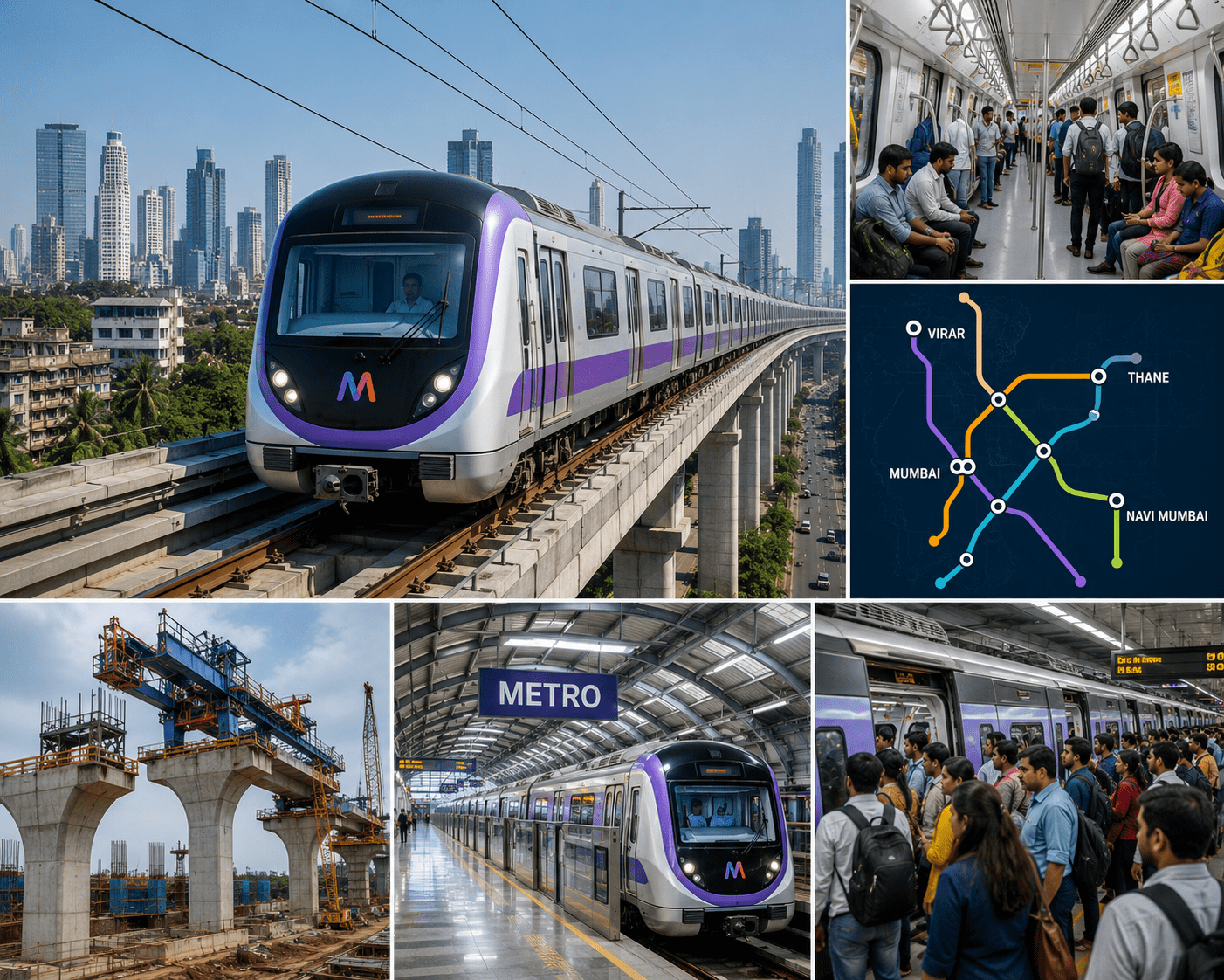 16 New Lines Underway to Connect Thane, Navi Mumbai, and Virar