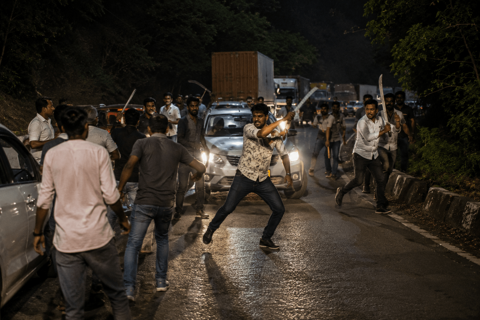 Gang Rampage with Swords and Machetes Sparks Panic Among Commuters