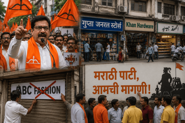 Marathi First: Shiv Sena Warns Mumbai Shopkeepers Against English & Urdu Nameplates
