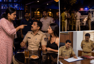 Caught Partying in Pub with Another Woman, Suspended after Wife's Raid