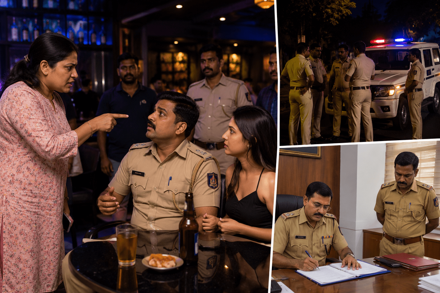 Caught Partying in Pub with Another Woman